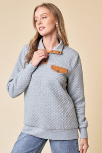 Quinlan Quilted Pullover