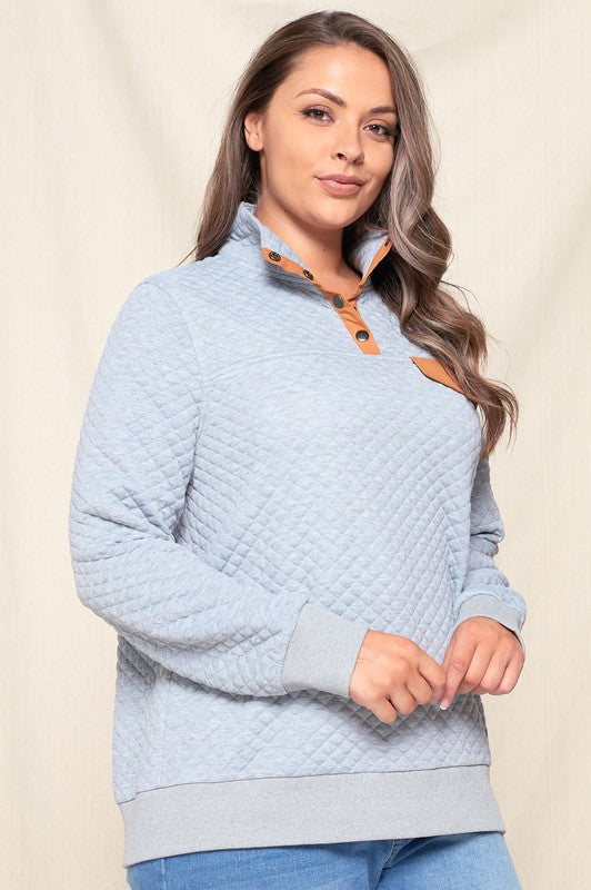 Quinlan Quilted Pullover