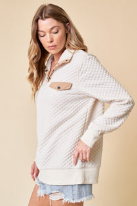 Quinlan Quilted Pullover